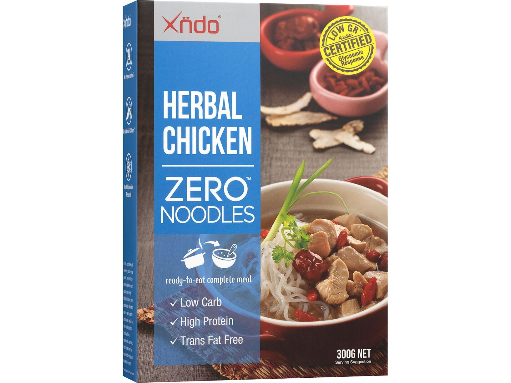 Herbal Chicken ZERO™ Noodles XNDO Food for Health